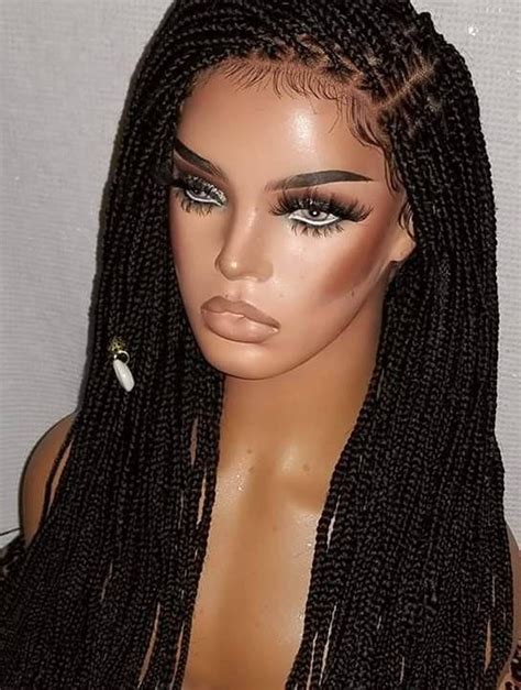 human braided wigs|long braided wigs black women.